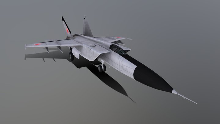 Mikoyan MiG-25PD – Modelo 3D gratuito STL
