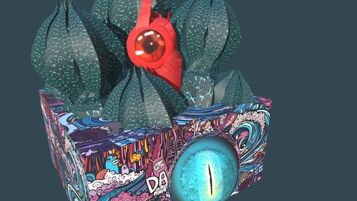 (FREE) Watcher Monster 3D Model