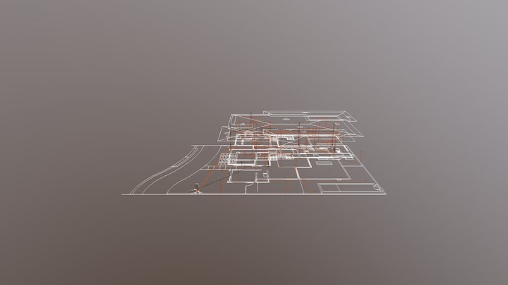 Projeto Elétrico de uma Residencia unifamiliar 3D Model