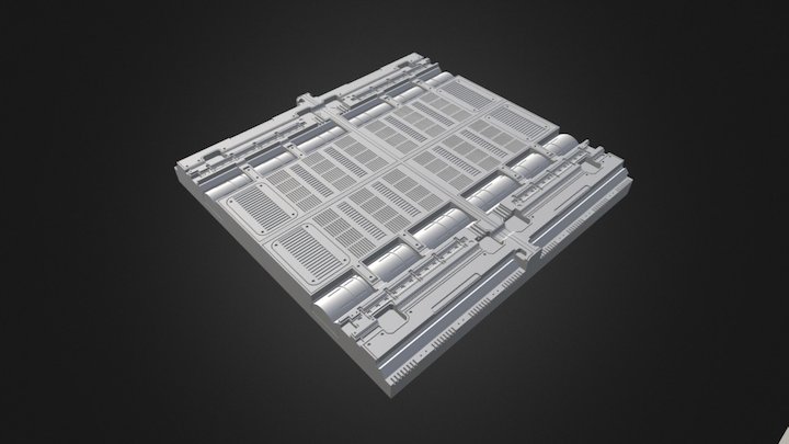 Sci-fi Floor Section KB008 – Modello 3D gratuito STL