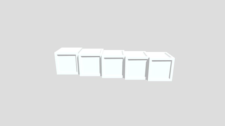 Letter Cube 3D Model