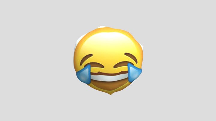 Weird Laughing face with Animations 3D Model