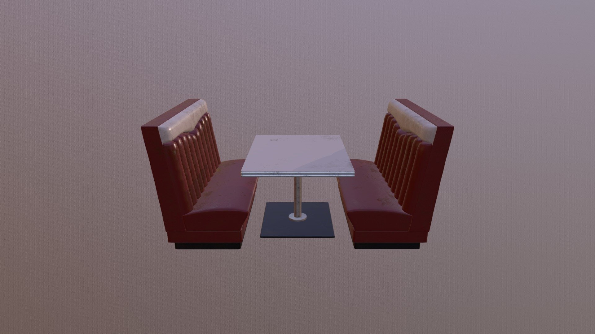 Diner Booth & Table