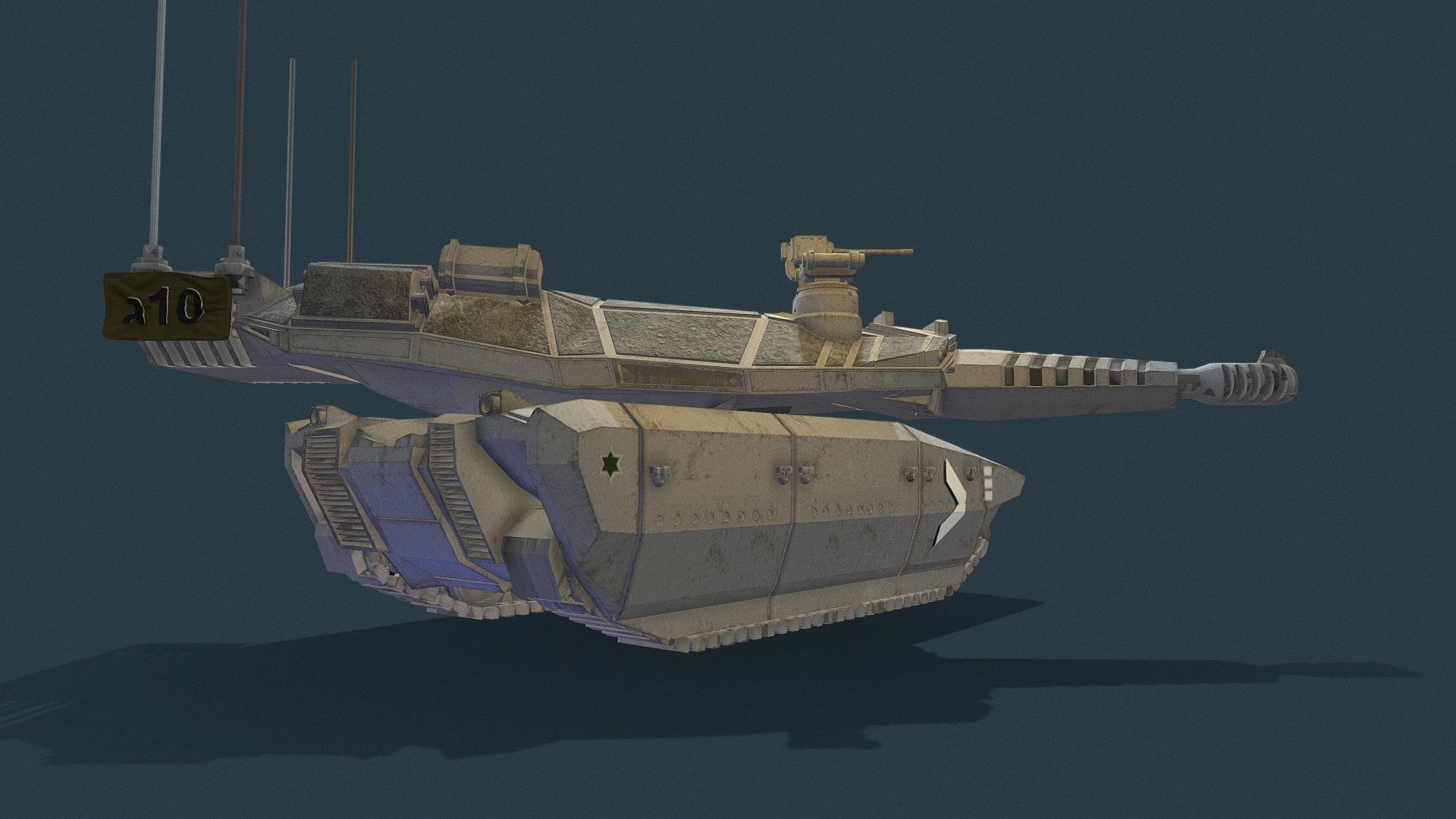 IDF Merkava mark 5 - concept tank 3D print model - 3D model by Amit ...