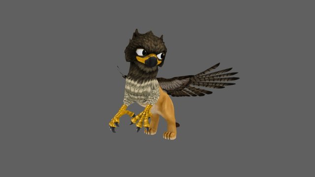 2015: “Fantasy Baby Animals”: Gryphon 3D Model