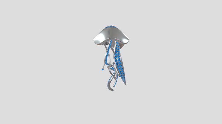 Jellyfish jewelry 3D Model