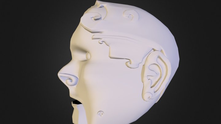 Marionette Head (Erik) 3D Model