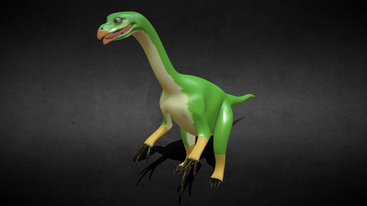Cartoonize Therizinosaurus 3D Model