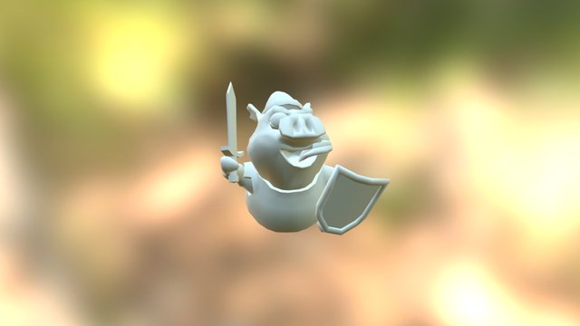 Pawn Running 3D Model