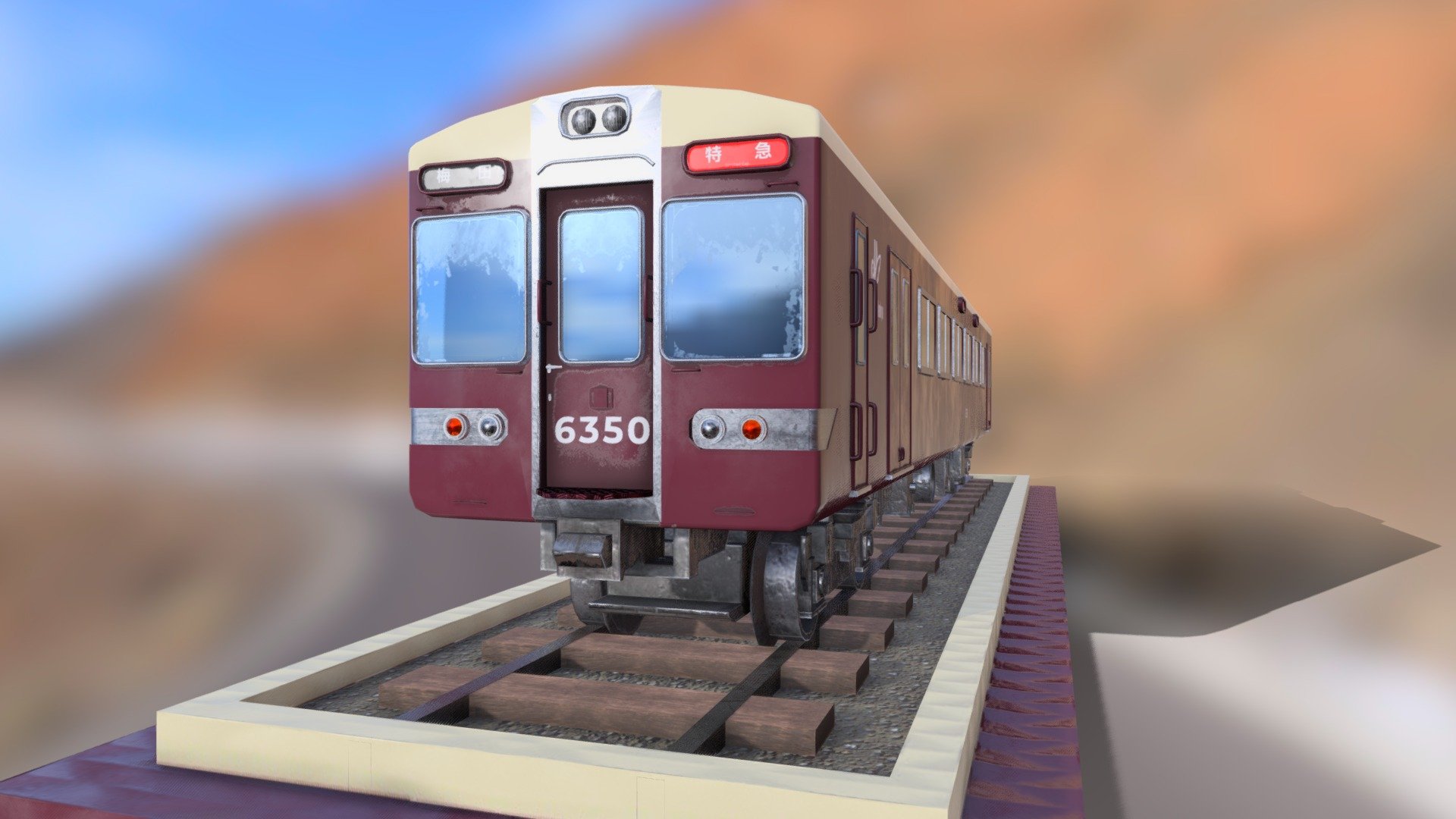 JR Hankyu-Train électrique ultra-fin en papier 3D pour enfant et