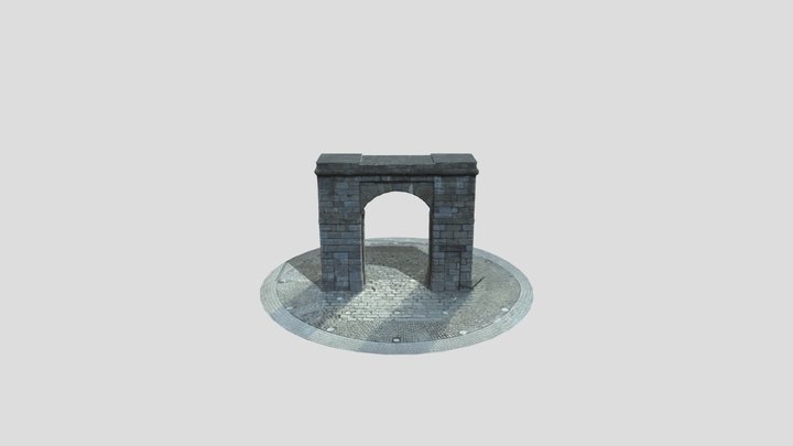 Triumphal Arch (lower poly) 3D Model