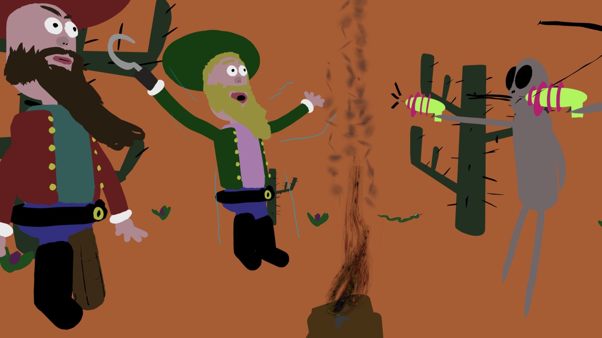 Pirates vs Aliens