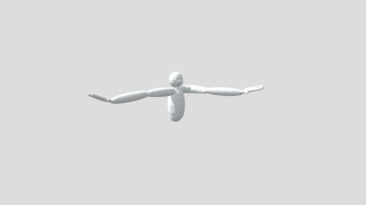 rigged low polly monkey 3D Model