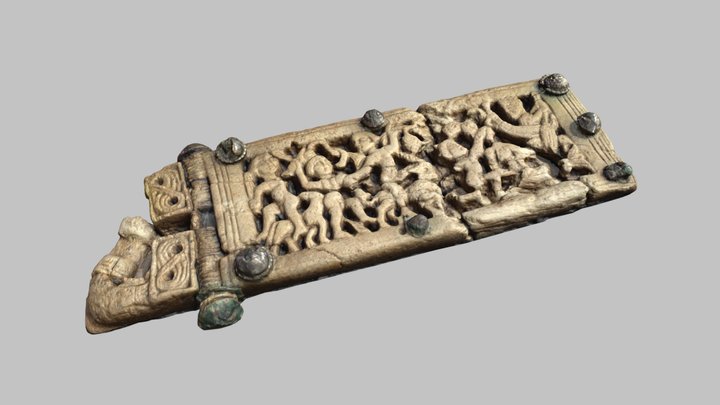 Bone belt buckle from Vevey - 7th c. AD 3D Model