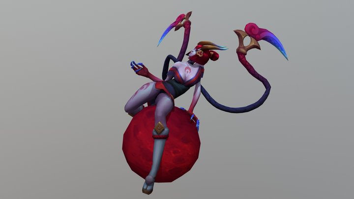 Blood Moon Evelynn Recall 3D Model