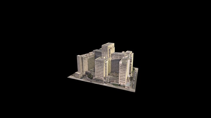 Charity Hospital New Orleans 3D Model