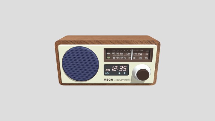 mini radio by Kyoo 3D Model