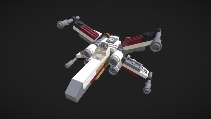 X-Wing Starfighter : Star Wars - Lego 3D Model