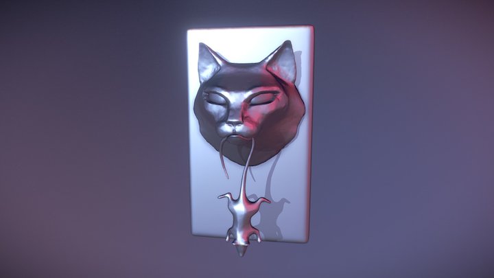 Cat and Mouse 3D Model