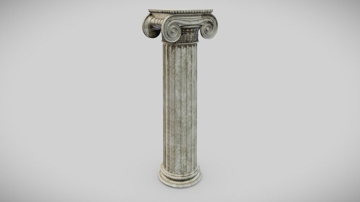 Column Greek Erechtheum 3D Model