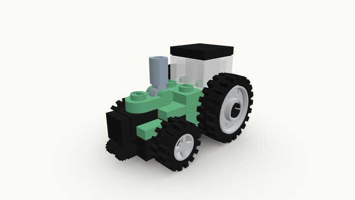 LEGO Micro Tractor MOC [#205] 3D Model