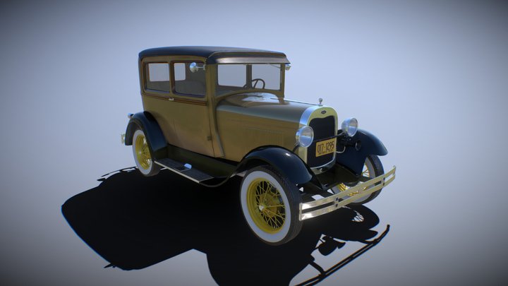 Ford Model A 1929 3D Model