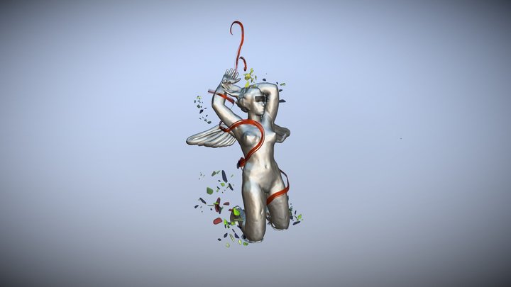 "La Baigneuse Agenouillée" VR Cat remix 3D Model