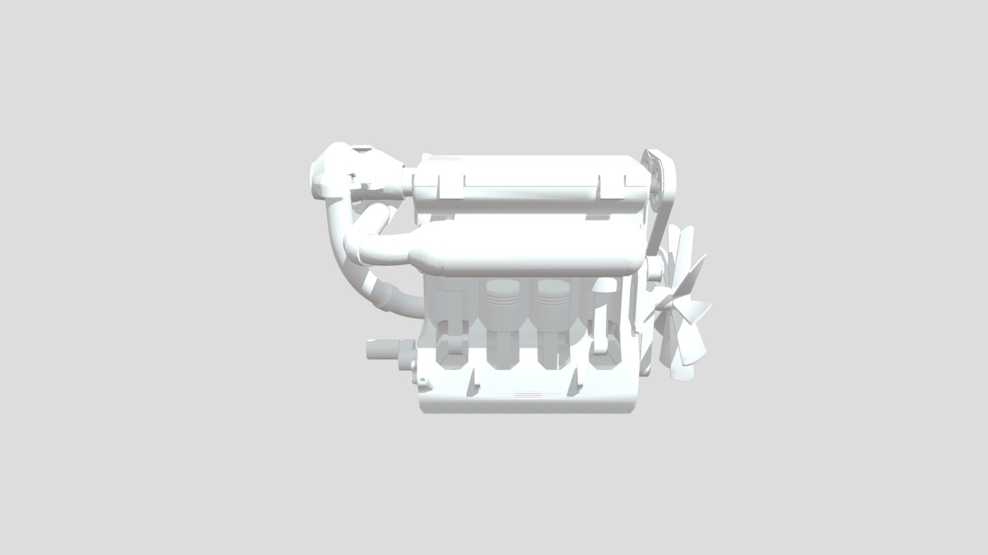 Copy Of Turbo Charged I4 Engine Model - Download Free 3D model by ...