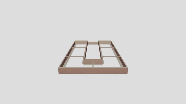 STL Sestavy Se Zapuštěnými Dveřmi STL 3D Model
