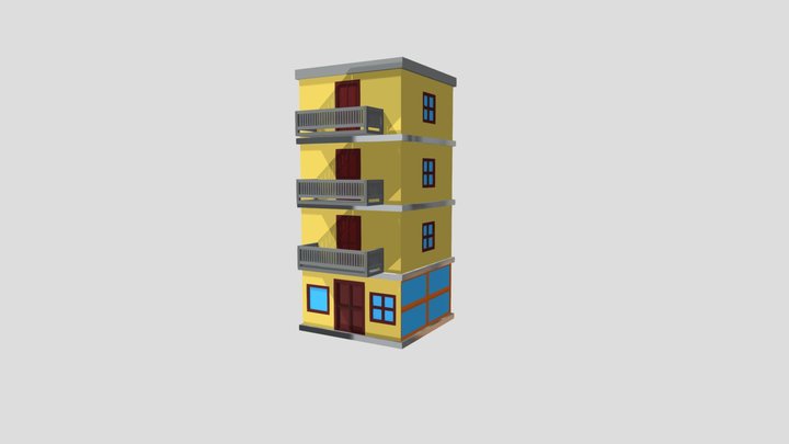 Building 3D model for anime 3D Model