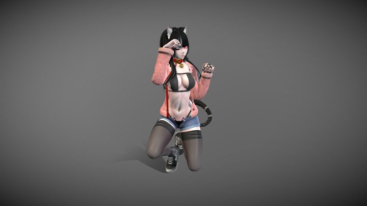 Kitty Kat 3D Model