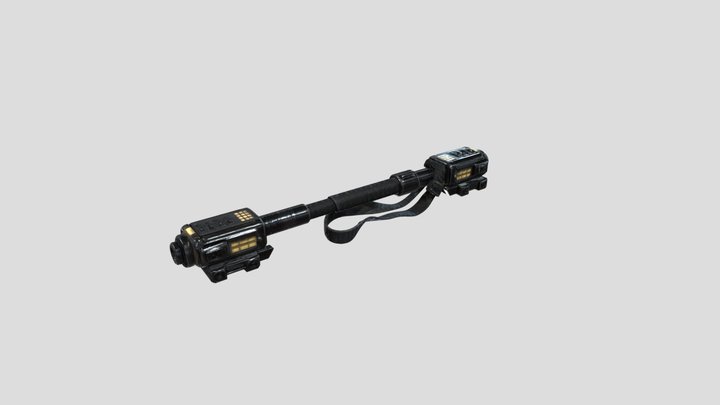 Futuristic Cyberpunk Baton – Free 3D Model STL