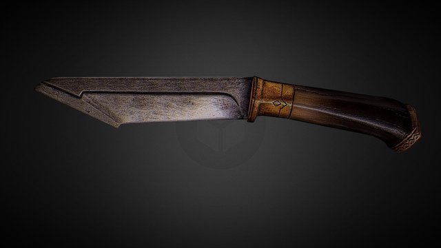 Knife Of Fili The Dwarf from The Hobbit - LotR 3D Model
