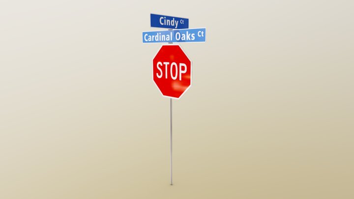 Stop Sign - Assignment 6A - DIG4780C 3D Model