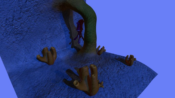SquidUnderwater- Eindopdracht3DVisualisatieJaar2 3D Model