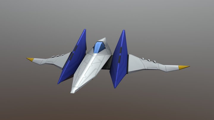 Arwing Starfighter 3D Model