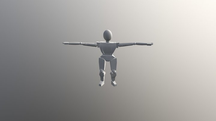 Robot Dance Animation 3D Model