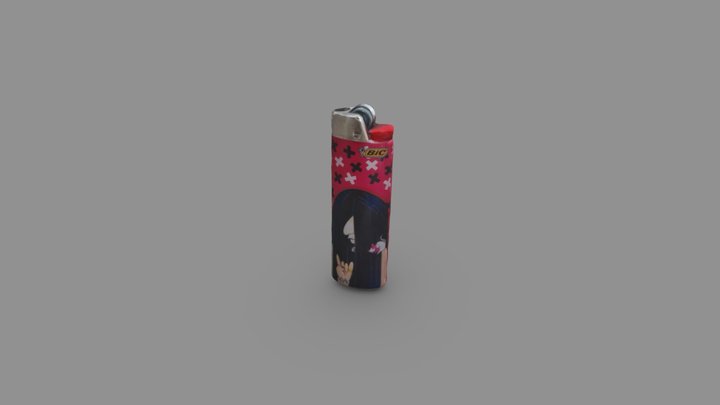 Pink lighter 3D Model