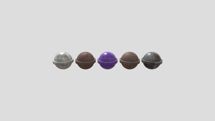 Sphere textures 3D Model