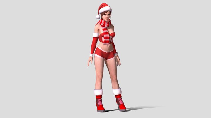 Assistant - Flirty Xmas Outfit 3D Model