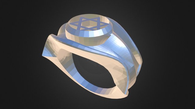 david's star 3D Model