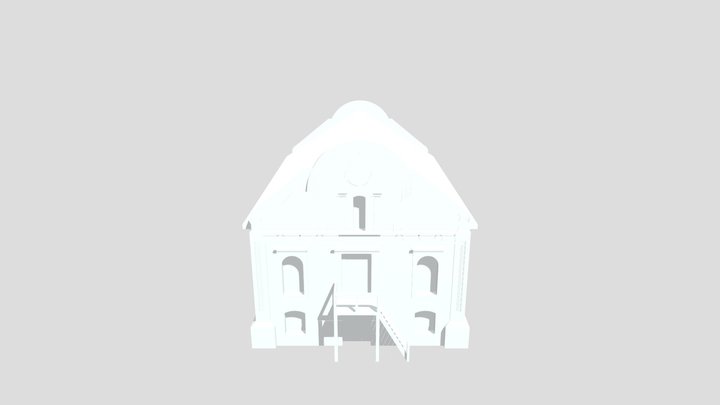 Синагога кам'яна Полонне 3D Model