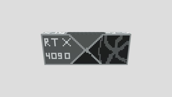 RTX 4090 Minecraft Edition 3D Model