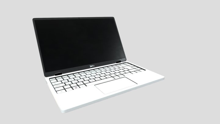 Laptop with Animated Lid 3D Model