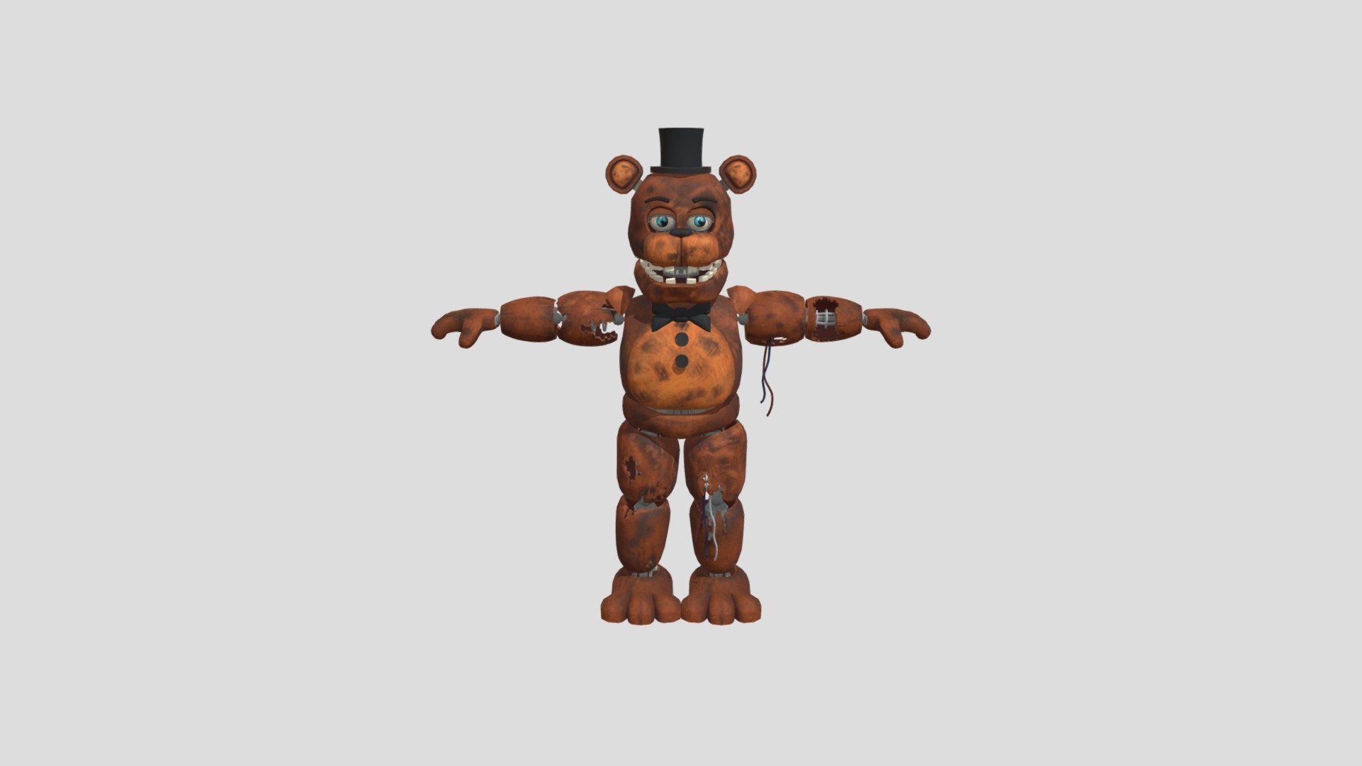 Five Nights At Freddy's - Withered Freddy - Download Free 3D Model By ...