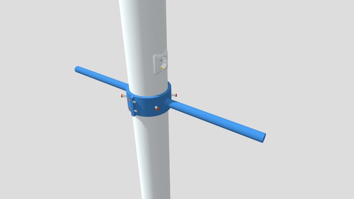 Lichtmast Marktplatz - Veranstaltungstechnik 3D Model