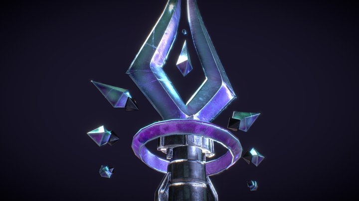 Fantasy Polearm - Ultra's Taqalan 3D Model