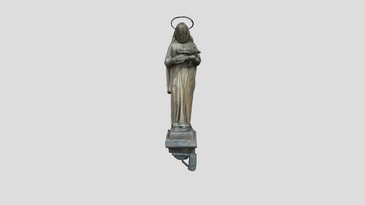 Brick Wall Saint 3D Model