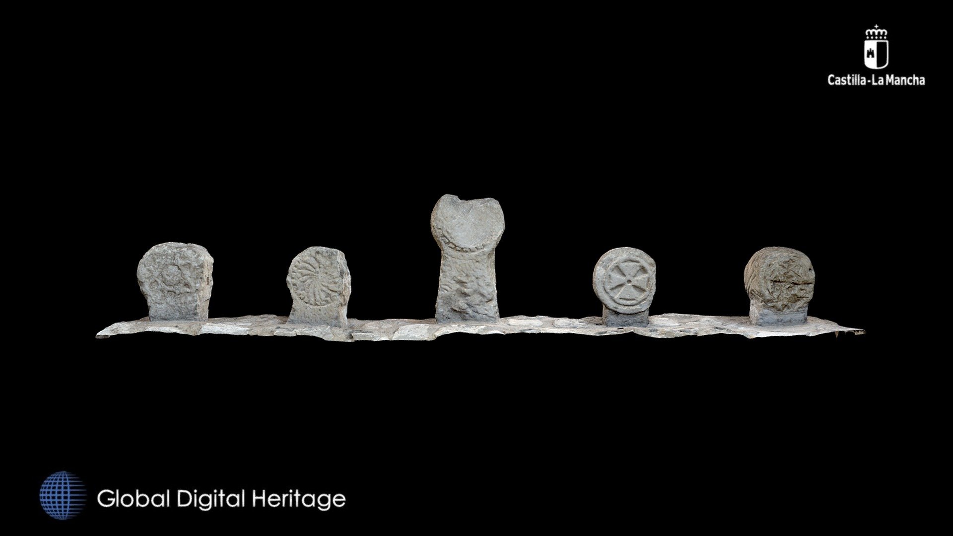 Medieval discoid stelae (Campisábalos, Spain)