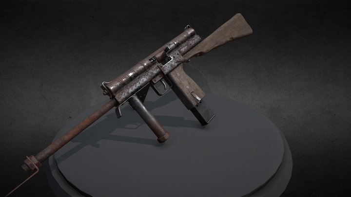 Post Apocalypse Machine Pistol - Update 3D Model